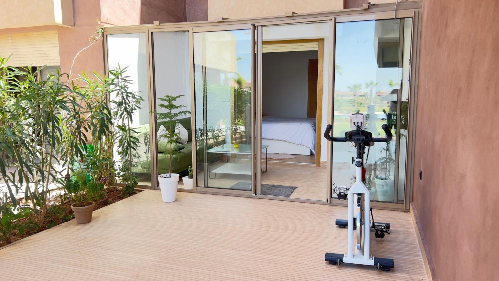 Appartement De Luxe Avec Jardin Vue Sur La Piscine Golf Securise 24H Sur 24 A 5 Minutes De L Aeroport Марракеш Экстерьер фото